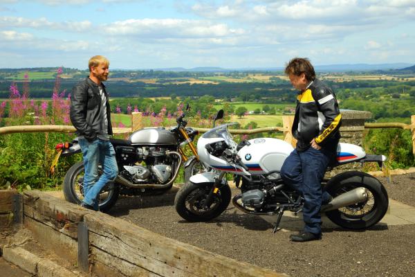 Triumph Thruxton R vs BMW R nineT Racer S review